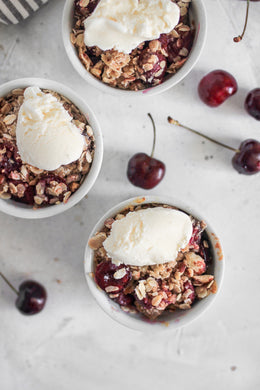 Berry and Pistachio Crumble