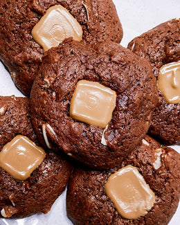 Vegan Caramel Button Cookies