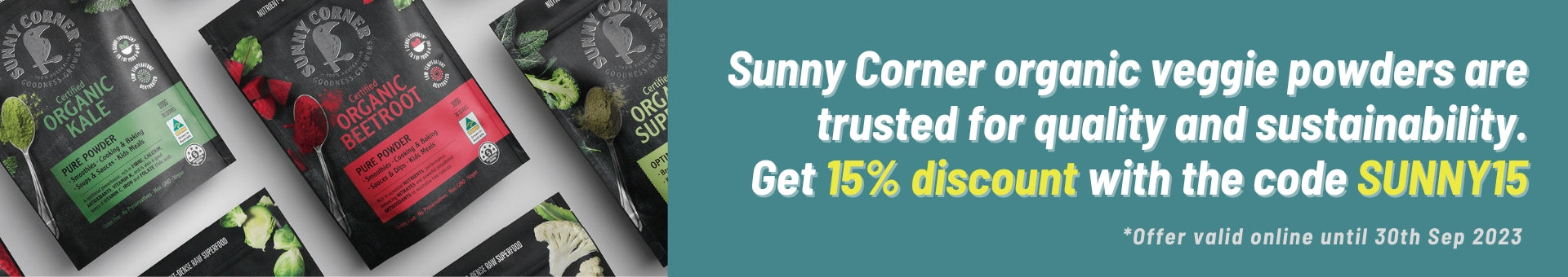 Sunny Corner Veggie Powders at Go Vita 